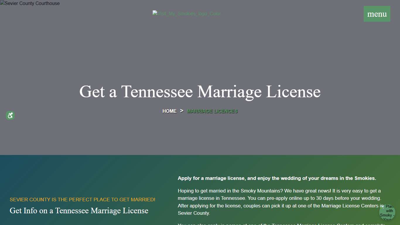 Tennessee Marriage License Information